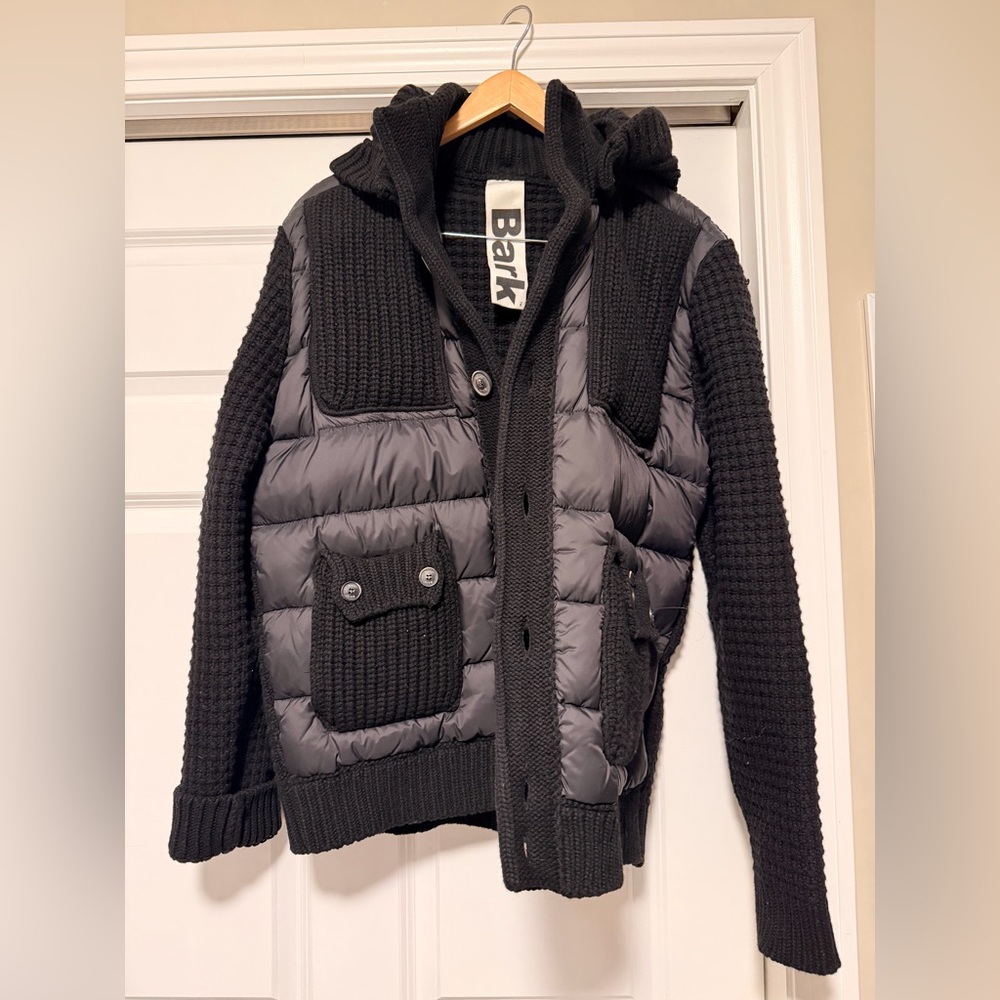 Bark Black and Gray Textured Jacket - Picture 2 of 4